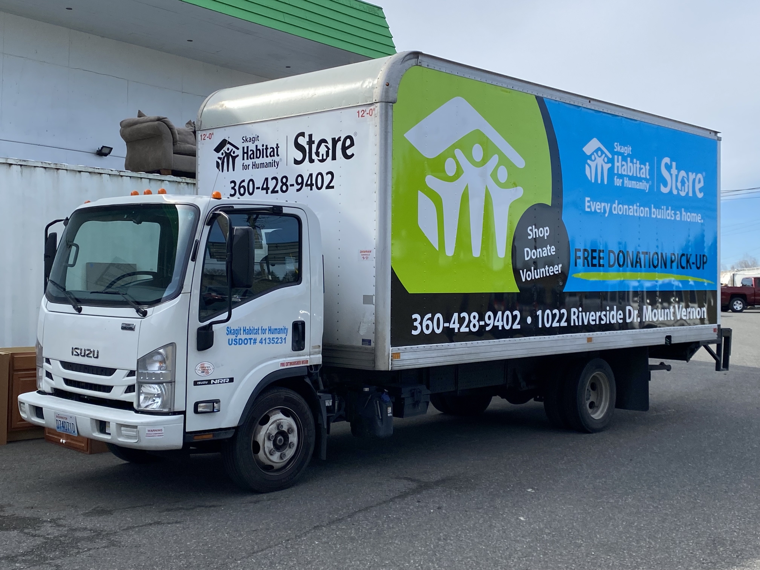 Donation Pick-up Box Truck