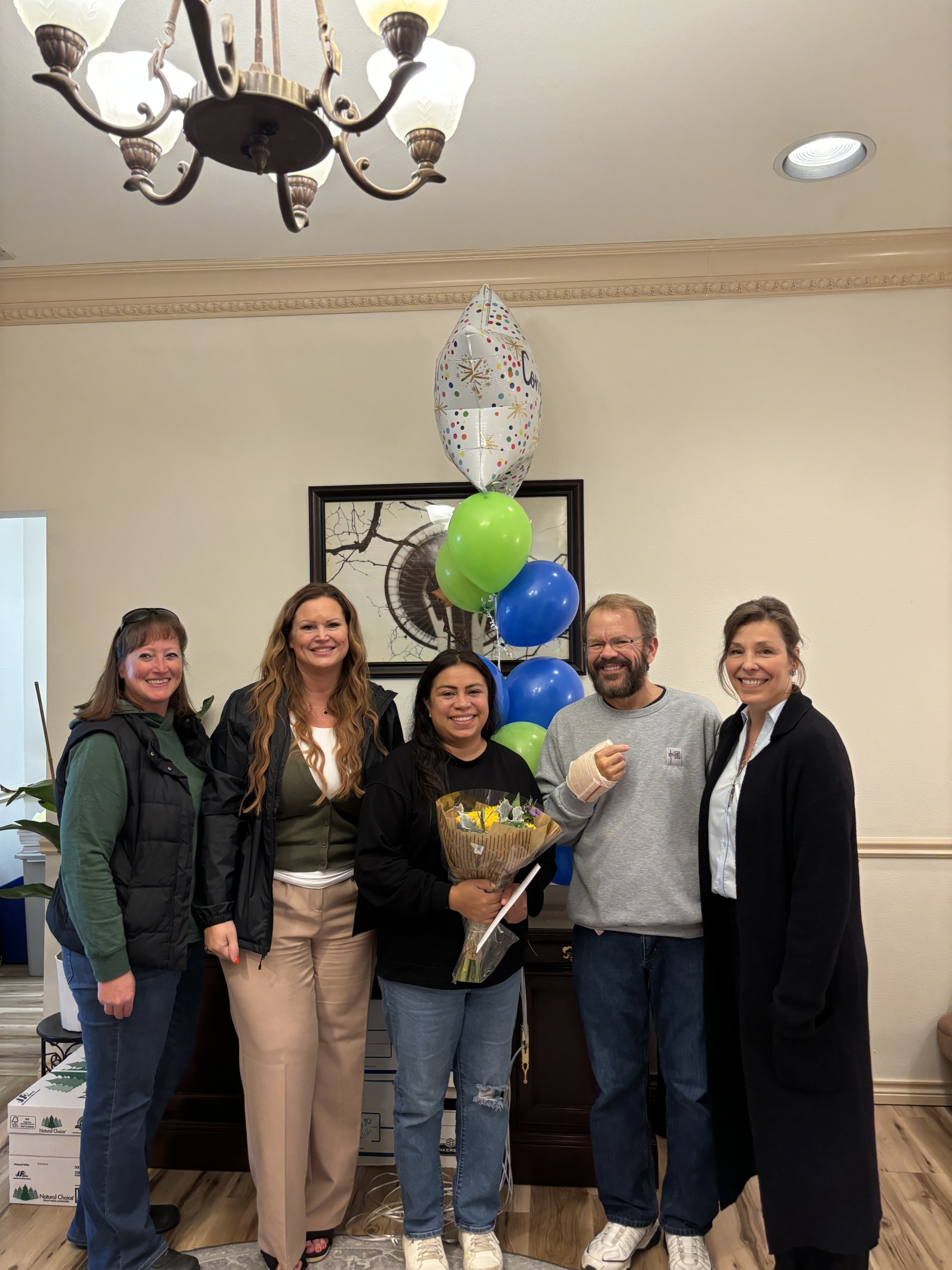 A Habitat Homebuyer, Rocio being selected to build and buy her home in La Conner.